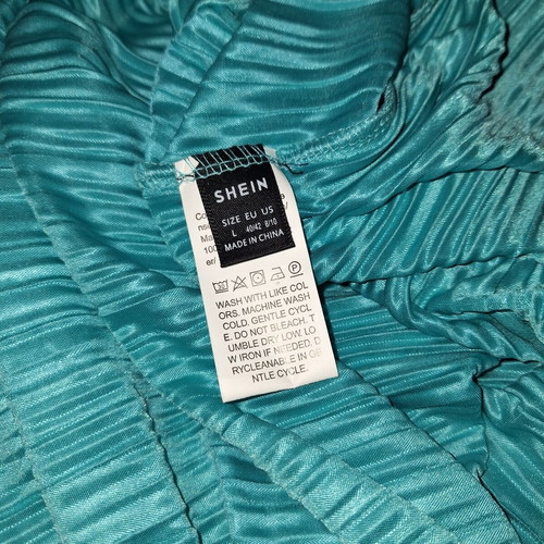 Turquoise Blue Maxi Summer Dress Shein, Size Large, New