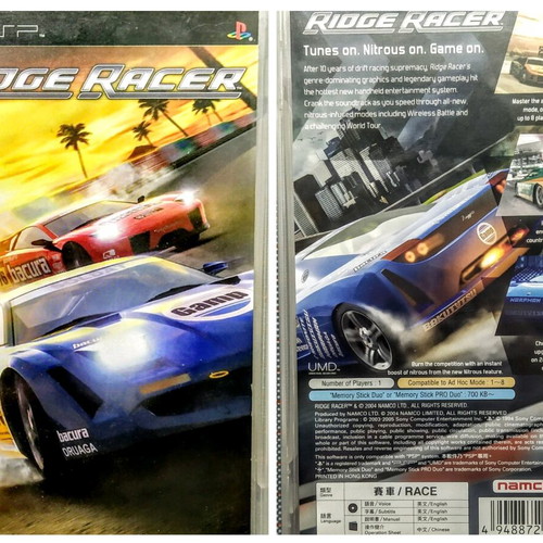 Jeu PSP Ridge Racer Complet - Très Bon état, Boîte, Manuel, Disque En Parfait état
