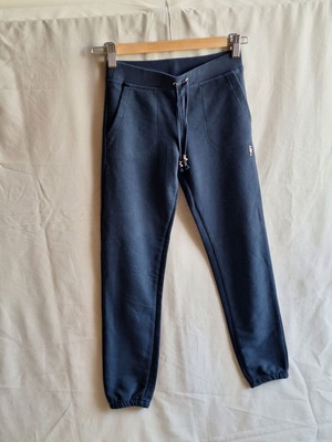 Sugarfree Kids navy blue track pants with gold details, age 10