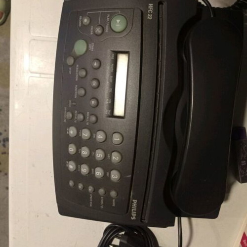 Philips fax phone like new, black, wired