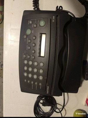 Philips fax phone like new, black, wired