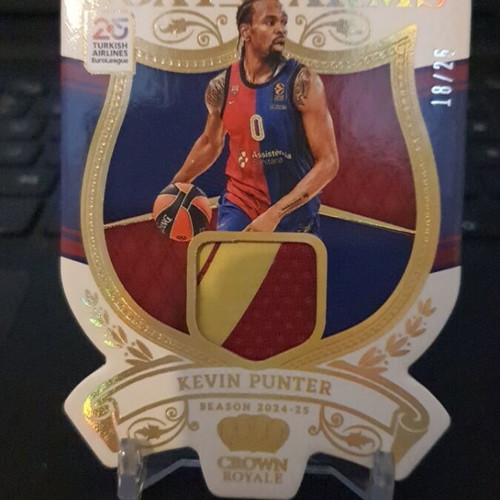 Panini Euroleague Crown Royale 2024-25 Kevin Punter Sick Patch like new