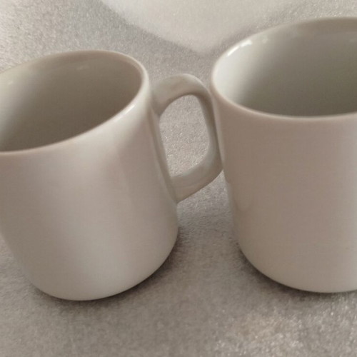 Mugs used, pack of 2 white for printing