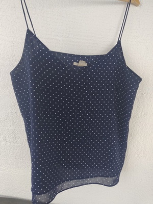 H&M women's polka dot blouse size 44 like new, blue
