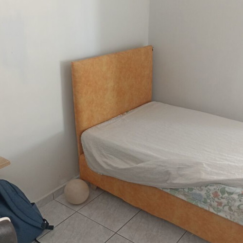Single bed used with mattress