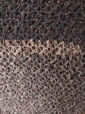 Handmade crochet scarf-shawl new in gray shades