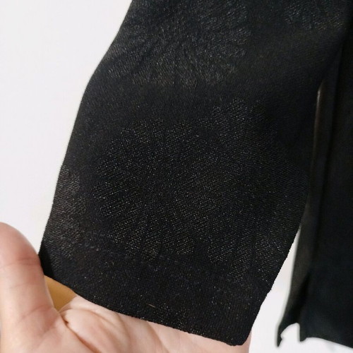 Black blouse XL, XXL like new with embossed details