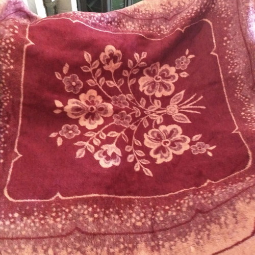 Double-sided vintage blanket new 200x225 cm