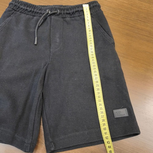 Zara boys' pique fabric bermuda shorts black size 152cm like new