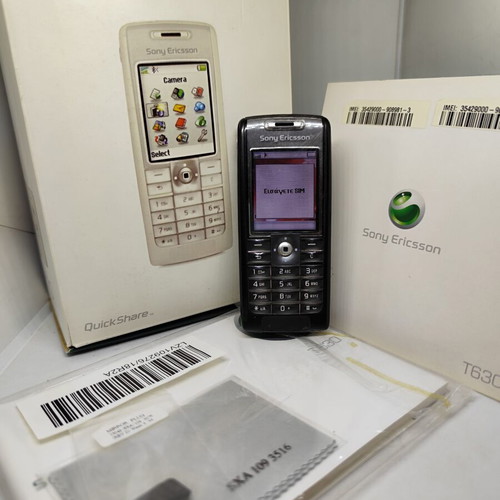 Sony Ericsson T630 Liquid Black collector's full box, like new
