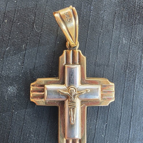 Gold cross 585 heavy 14K