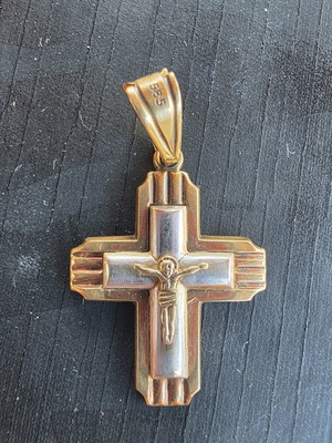 Gold cross 585 heavy 14K