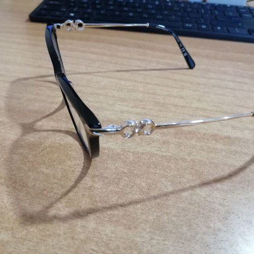 Salvatore Ferragamo cat eye eyeglasses new, black and silver