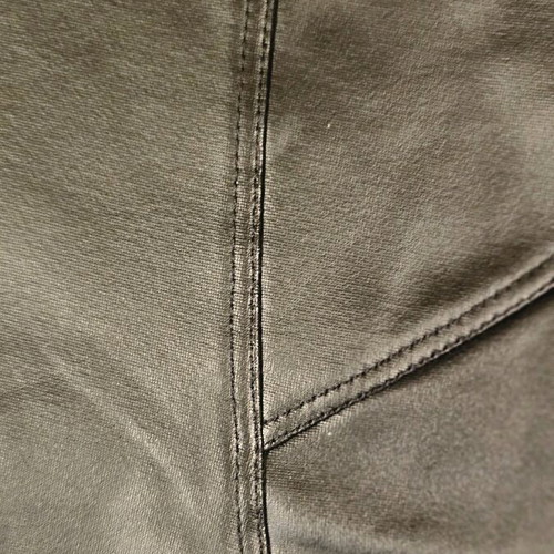 Leggings with front drawstring and metal cuffs with butt lifting details, new, size L, black