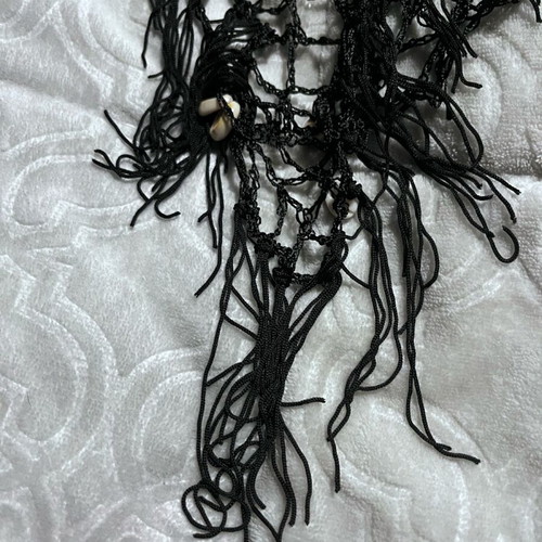 Black net new with shells for waist or decoration