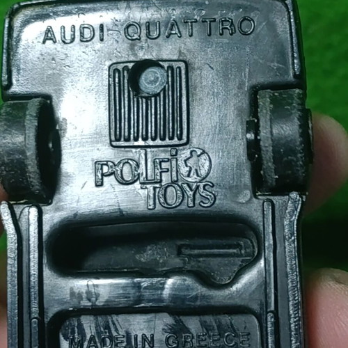 Audi Quattro 80s vintage toy car Polfi Toys used, made in Greece