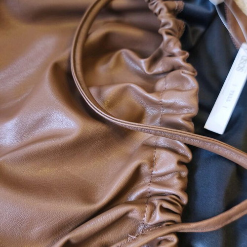 Leather dress brown new ASOS