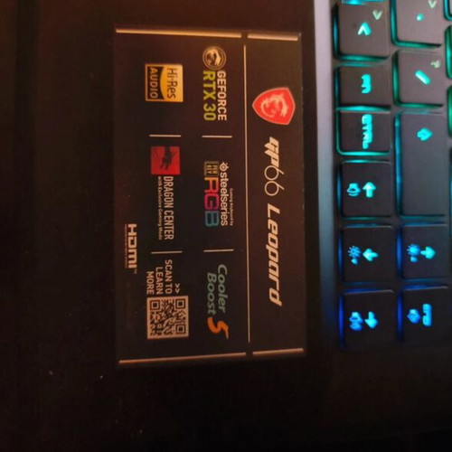 MSI GP66 Leopard gaming laptop RTX 3060, 16GB RAM, 1TB SSD