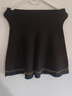 Φούστα Zara τύπου Α μαύρη με χρυσές λεπτομέρειες, σαν καινούργιο, μέγεθος S