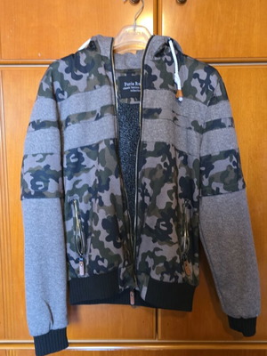 Jacket khaki with fur lining like new, Furia Rossa, size L