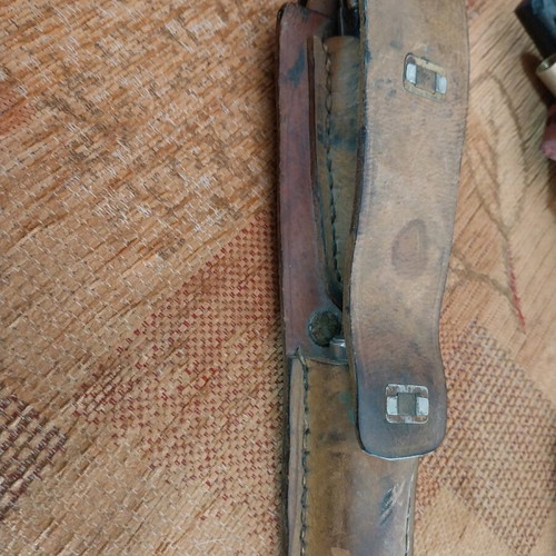 Hunting set used with Saint-Etienne leather bag and 1941 cartridges