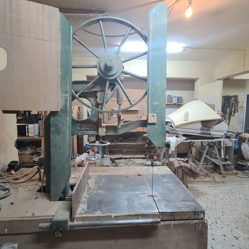 Wood Bandsaw 70mm used, single-phase with 3 replacement bands