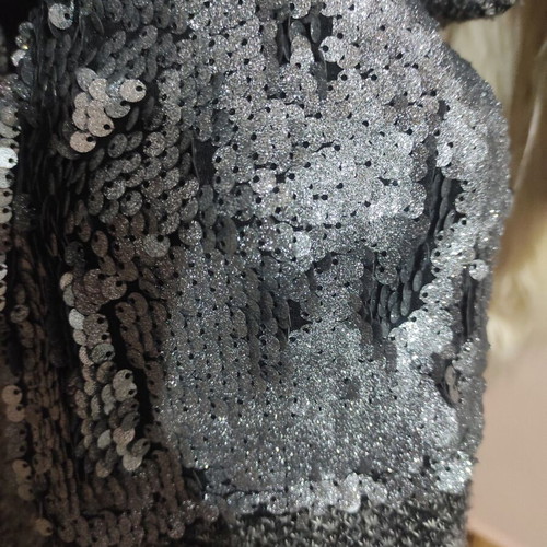 Italian wool cardigan Aerfan like new with sequins gray