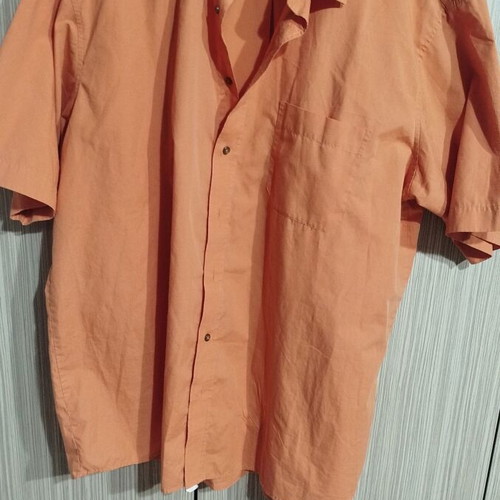 A Deep men's shirt new, orange cotton, sizes 3XL and XXL