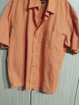 A Deep men's shirt new, orange cotton, sizes 3XL and XXL