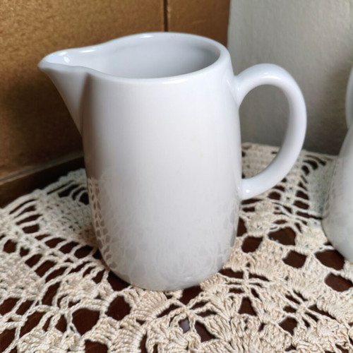 Set of 3 vintage Ionia Hellas porcelain milk jugs from 1970