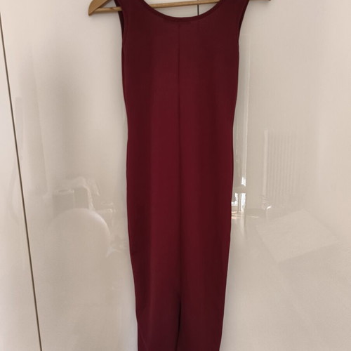 Boohoo midi bodycon dress size EU 36 new, burgundy