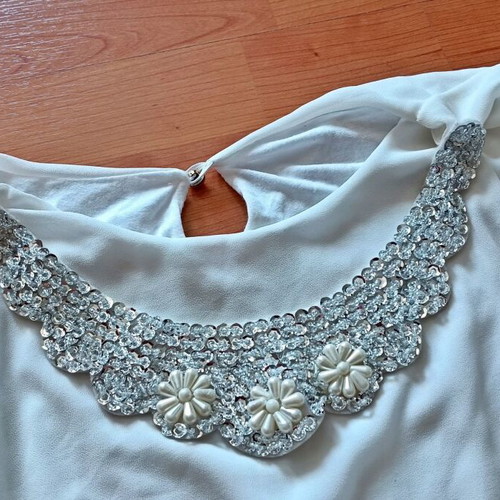 Italian dress, white, size M