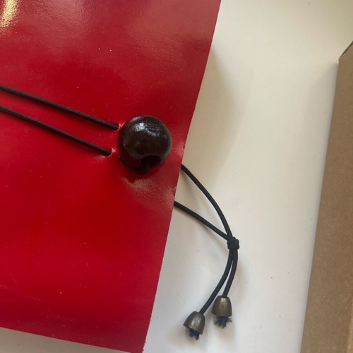 Red leather notebook like new