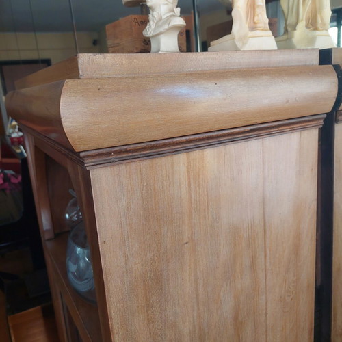Living room furniture used, natural walnut wood, versatile