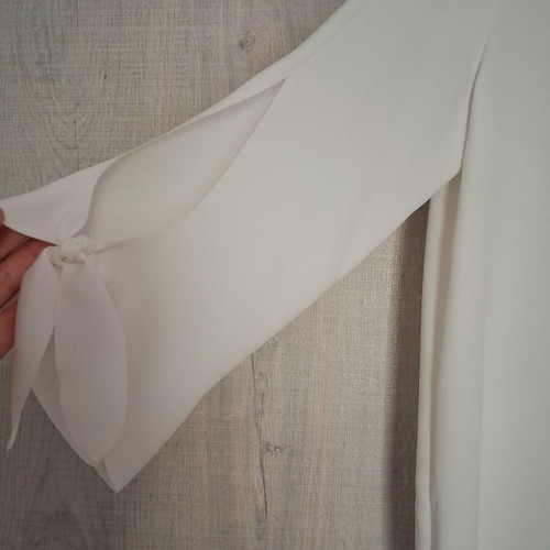 Esprit blouse size 38 like new, white/cream, 3/4 sleeve