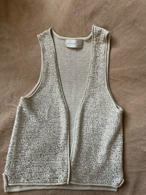 Zadig & Voltaire Deluxe women's vest new, gray and beige