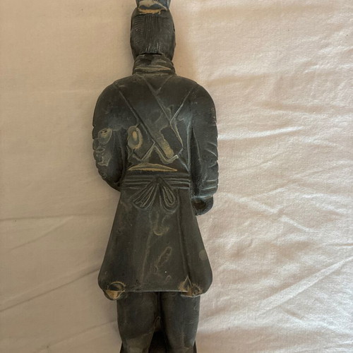 Ceramic soldier used, 27 cm, China museum replica