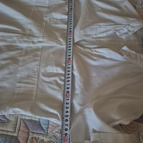 White dress with buttons like new, cotton with elastane, size L