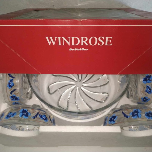 Σετ μπολ σαλάτας Windrose DeValBor Ιταλίας καινούργιο