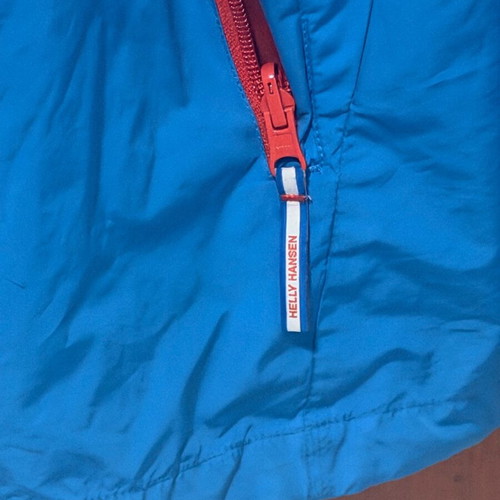 Helly Hansen men's windbreaker used, size XL, blue orange