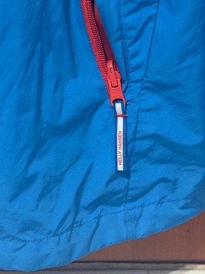 Helly Hansen men's windbreaker used, size XL, blue orange