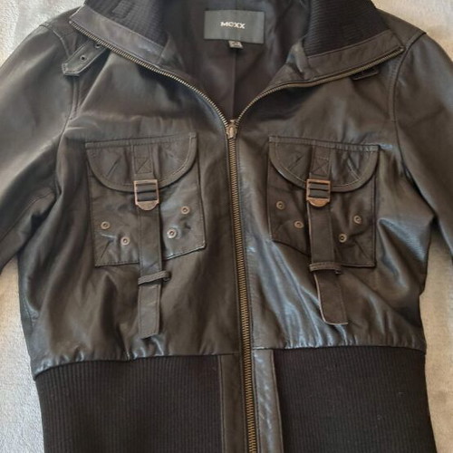 Mexx Fashion women's leather jacket like new, size M, brown