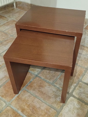Coffee tables used made of beech wood