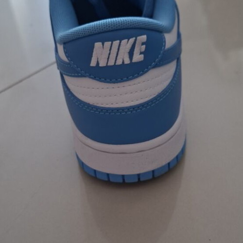 Nike Dunk Low Retro sneakers, blue and white, size 46