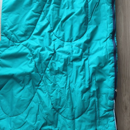 Sleeping bag used, 2-season polyester and cotton, 1.90x0.80 m