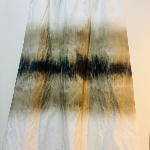 Massimo Dutti midi skirt like new, gradient, pockets, elastic waist, size L