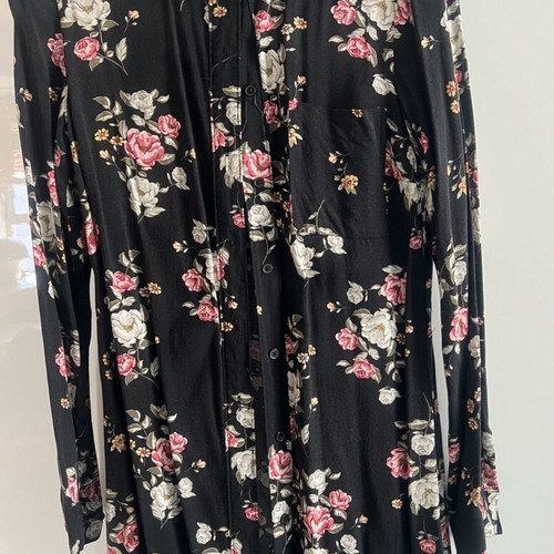 H&M floral shirt tunic like new, size S/M
