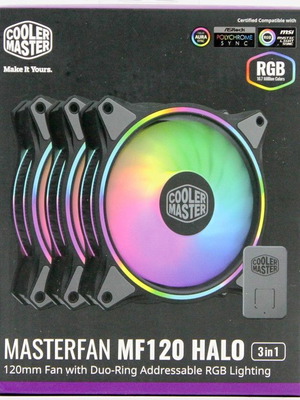 Cooler Master Masterfan MF120 Halo 3 in 1 new