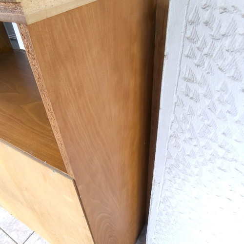 TV cabinet with cupboard and shelf