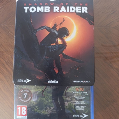 Shadow of the Tomb Raider PS4 Steelbook Box like new, without game